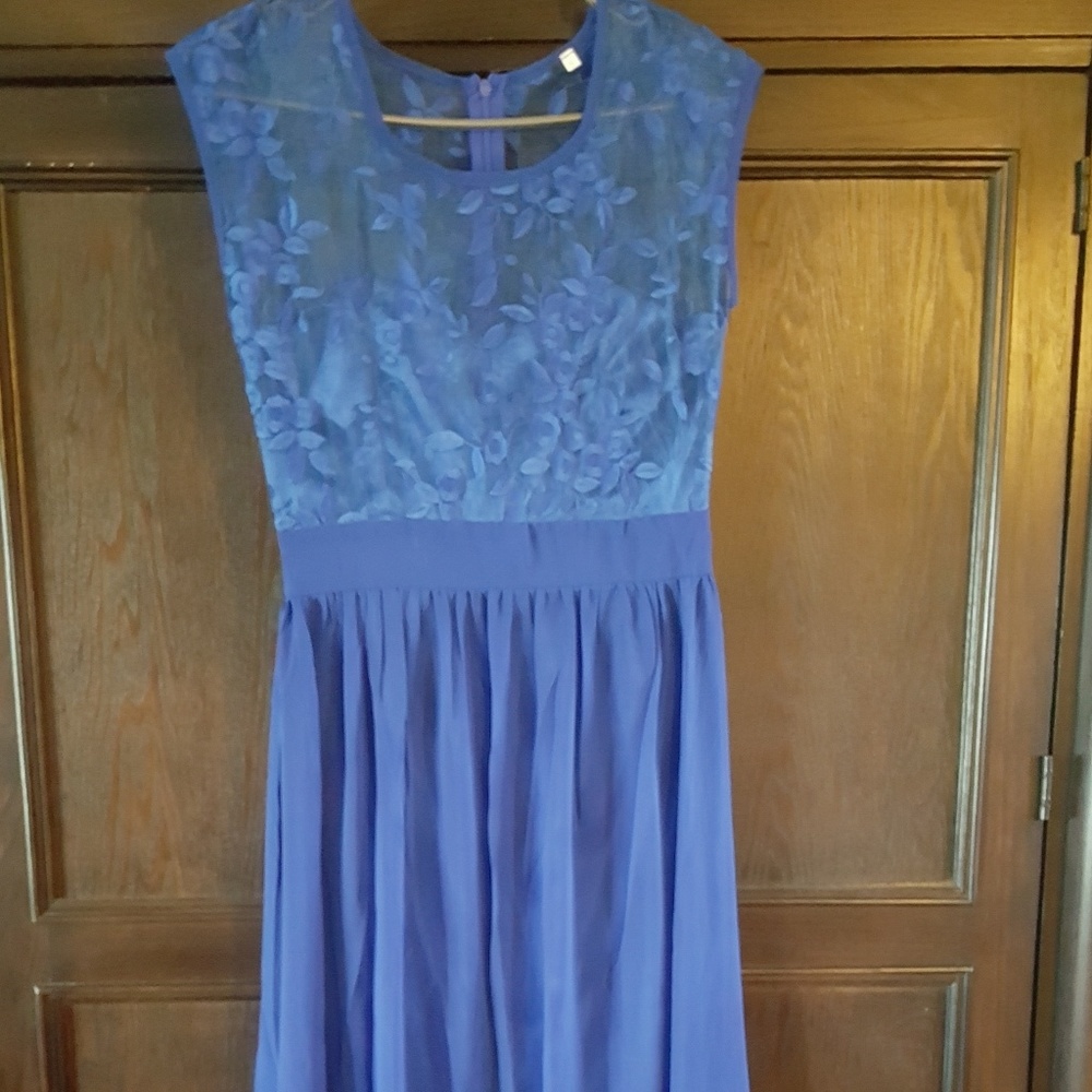 Long blue dress never worn